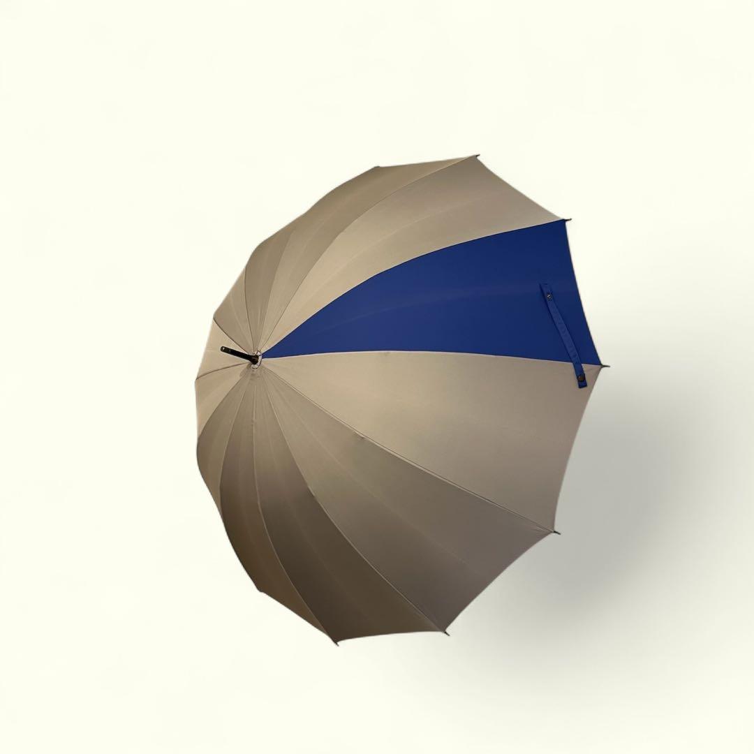 福井洋傘　ZENZA　89㎝　ツートンカラー　長傘　メンズ　高級傘　箱付き