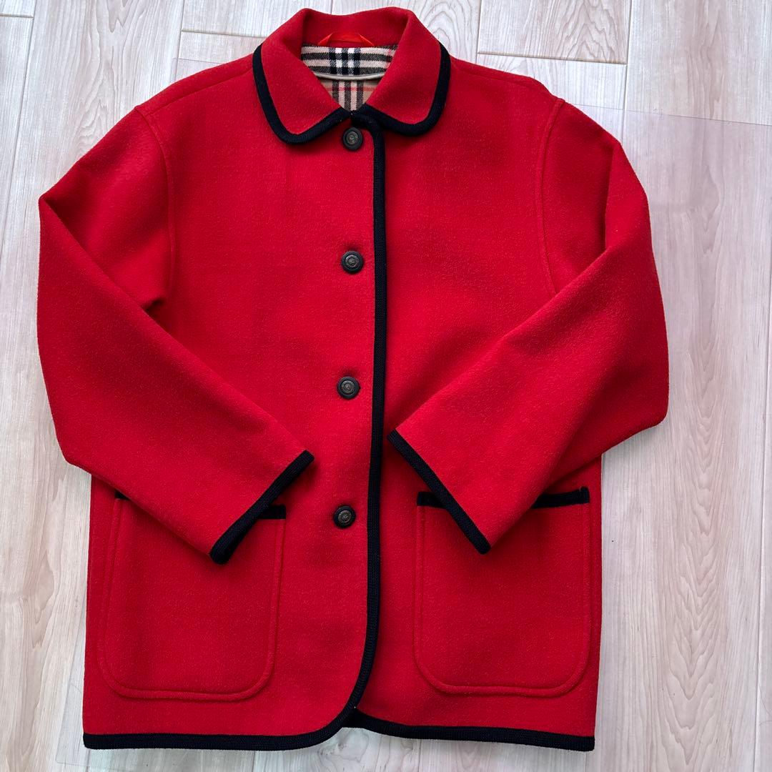 Burberry 赤 ウール ダッフルコート