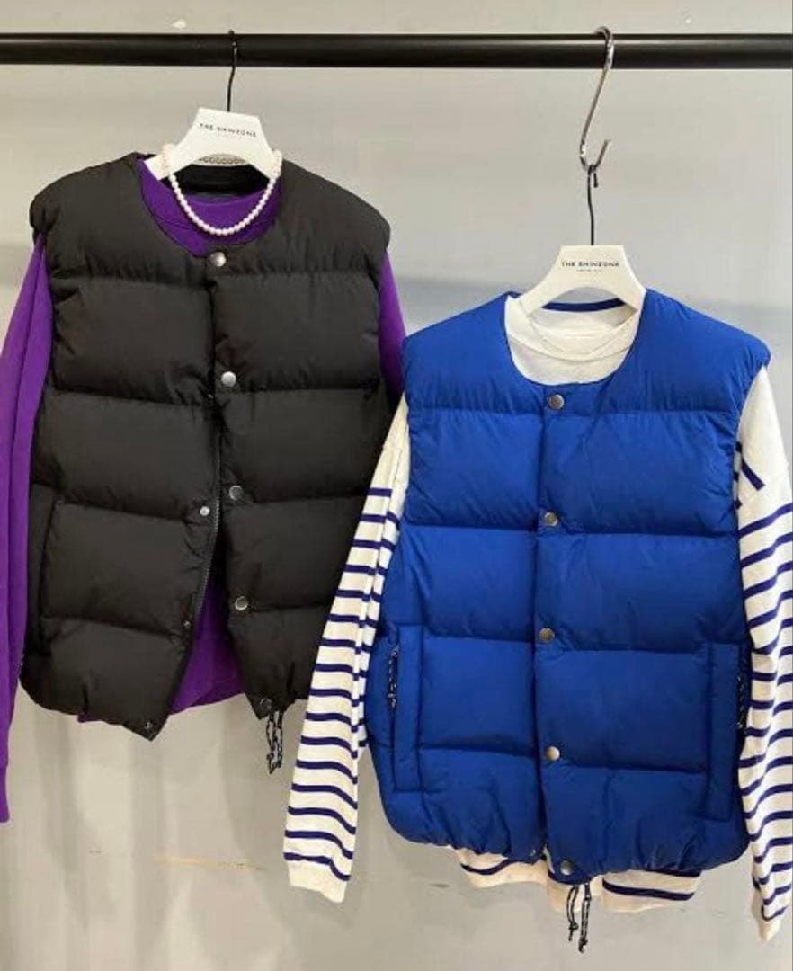 【美品】Shinzone × WILDTHINGS ダウンベスト ブラック