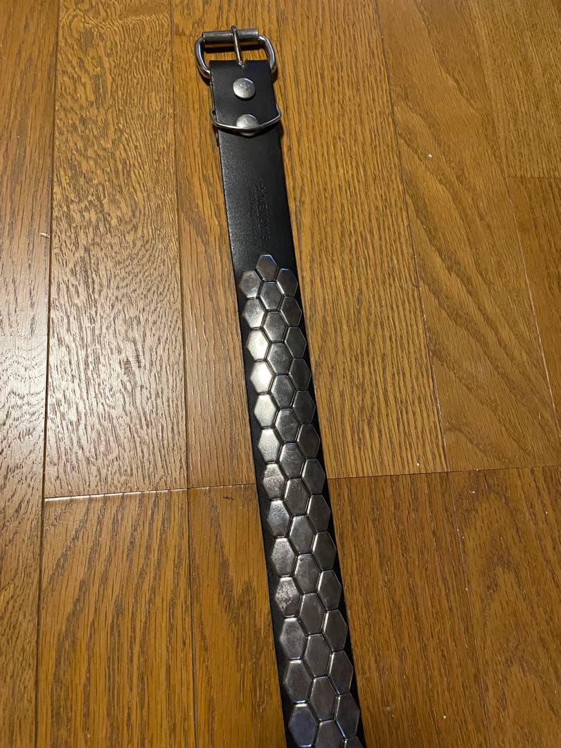WENDY'S ヘキサゴン 3連レザーベルト