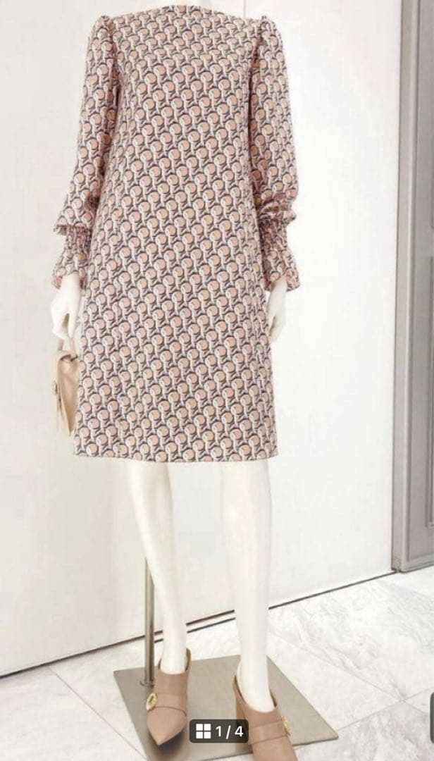 エレガントなADEAMのプリントワンピース