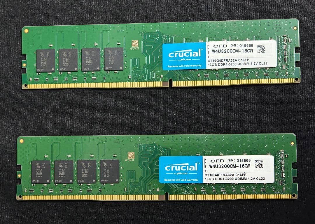 メモリ CFD W4U3200CM-16GR 16GB 2枚組