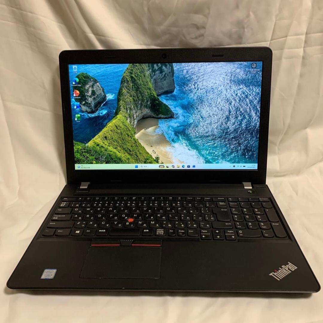 L007【美品】LENOVO 15.6型/i5第7世代/8GB/SSD256GB