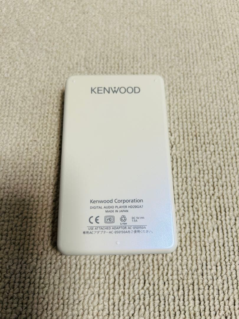 ケンウッド デジタルオーディオプレイヤー HD20GA7 充電ケーブル付き