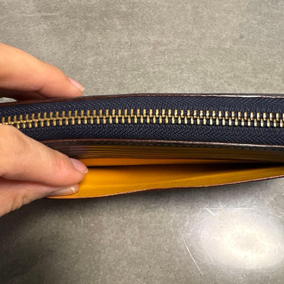 ガンゾGANZO リザード　ラウンドジップ長財布