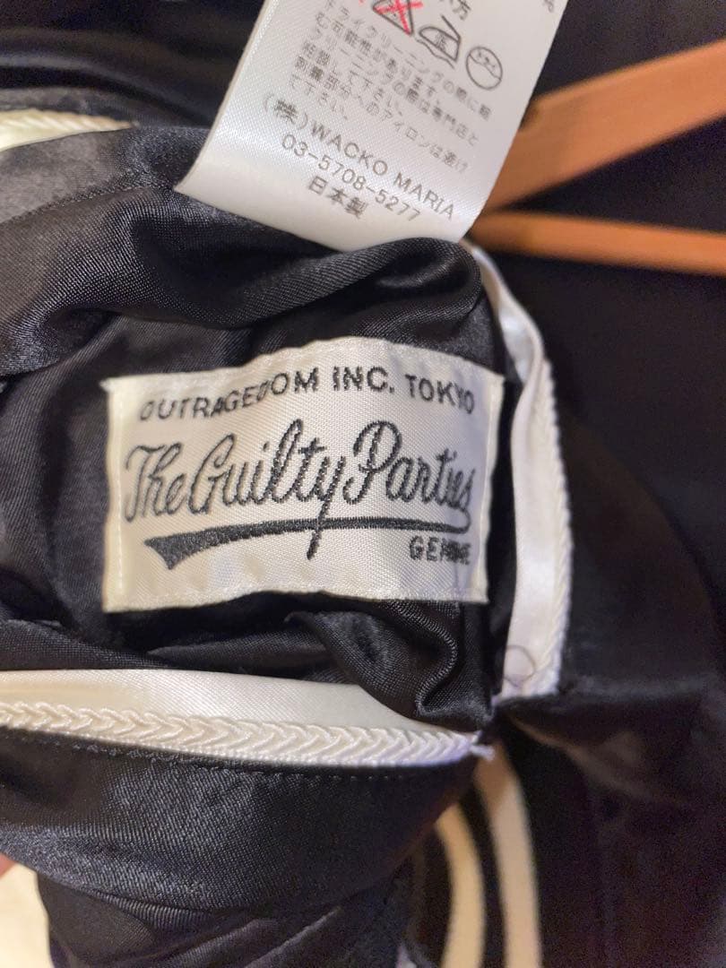 ワコマリア　ウルフズヘッド　スカジャン　ブラック　別珍