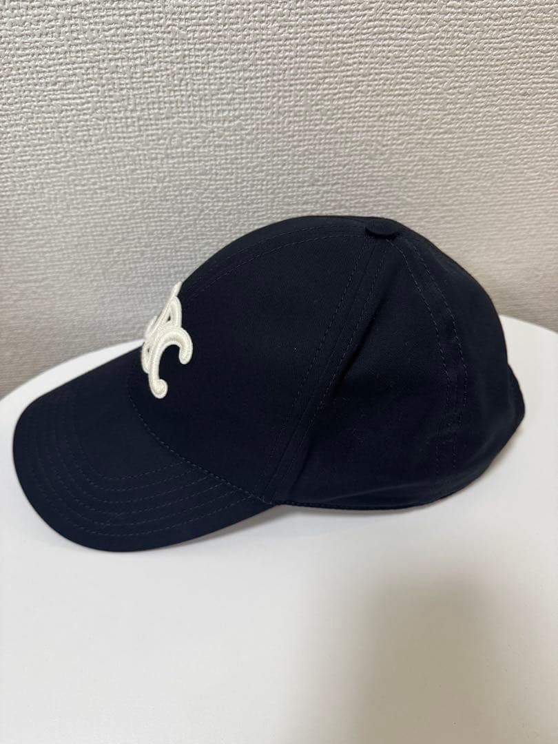 【CELINE】セリーヌ　ベースボールキャップ　ブラック　Mサイズ