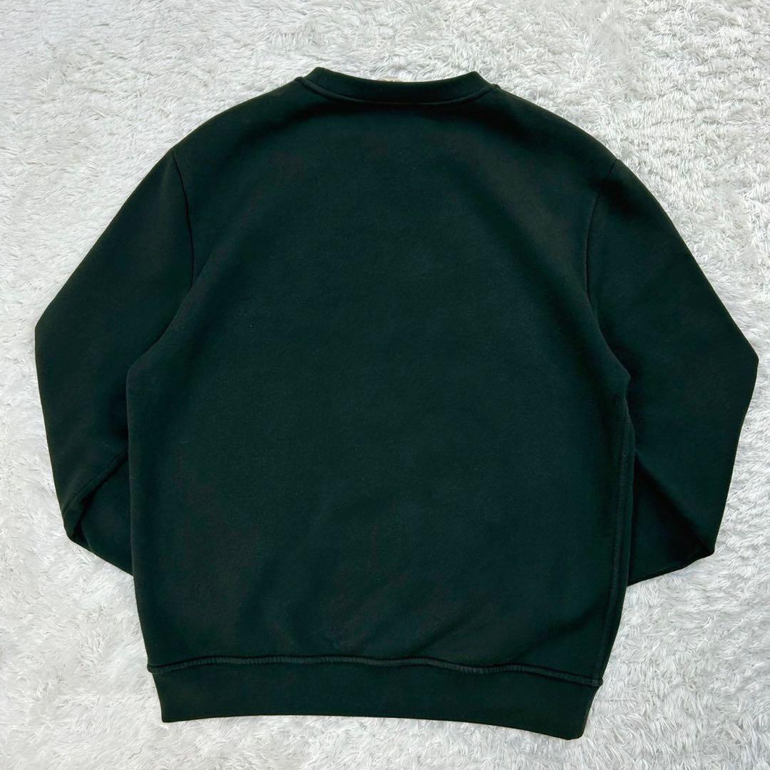 5263【希少】エルメス☆レザーロゴ入りスウェット 入手困難 即完売注意 緑色