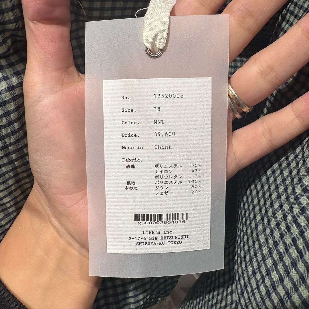 TODAYFUL Check Dawn Jacket 38 実物写真あり