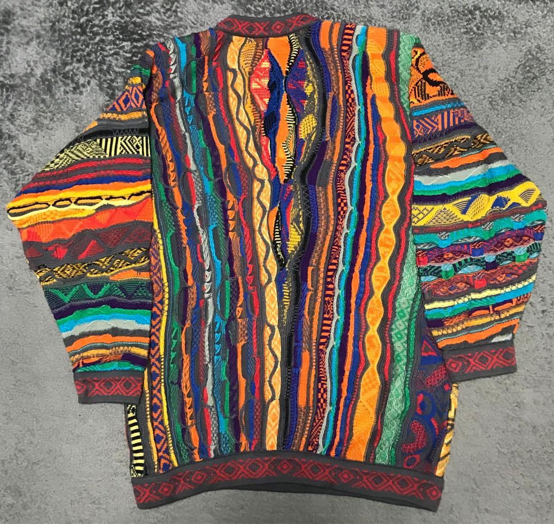 本日限定価格　coogi マルチカラー3Dニット