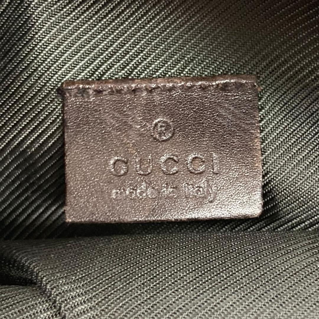 GUCCI グッチ ボディバッグ GGキャンバス レザー 101679 茶系