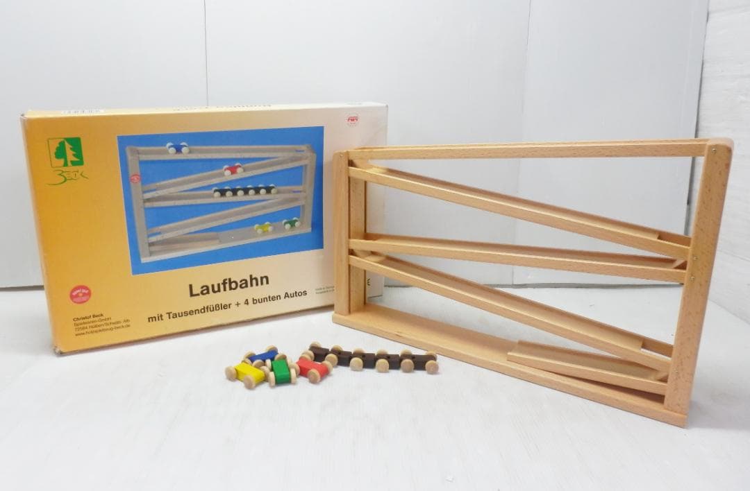 Laufbahn ベック社 トレインカースロープ 知育玩具 木製 ドイツ製