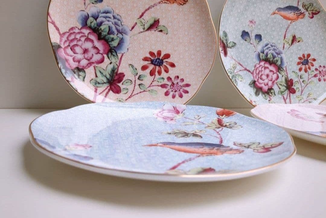 ✩1/31限定価格✩ウェッジウッド　ハーレクイン　カッコー　プレート４枚