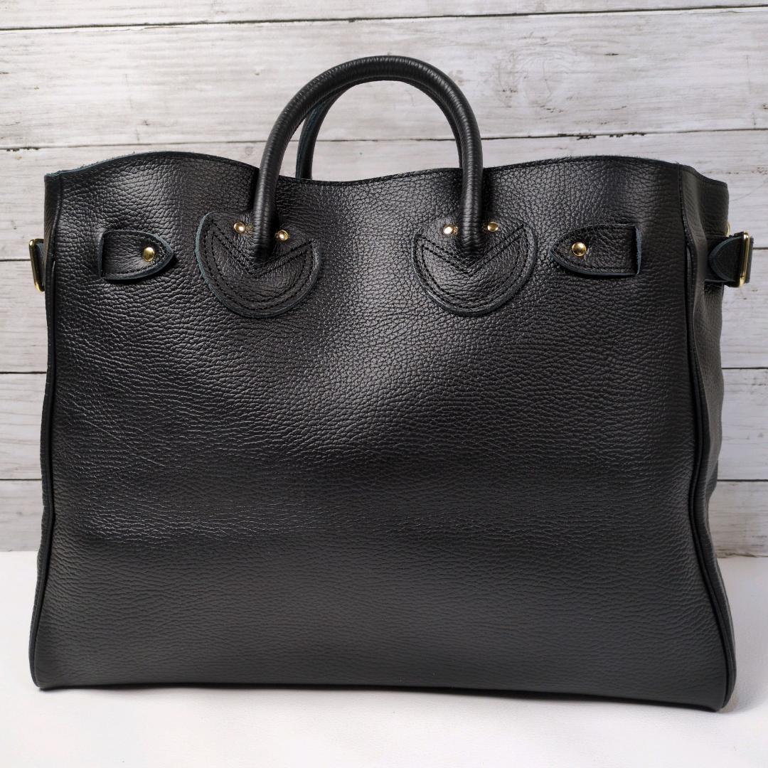 未使用 ヤングアンドオルセン エンボス レザー ベルテッド トートバッグ M