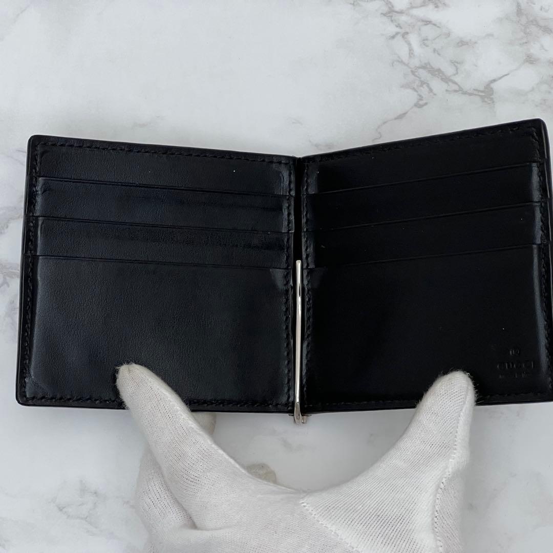 グッチ GGエンボス マネークリップ ブラック GUCCI