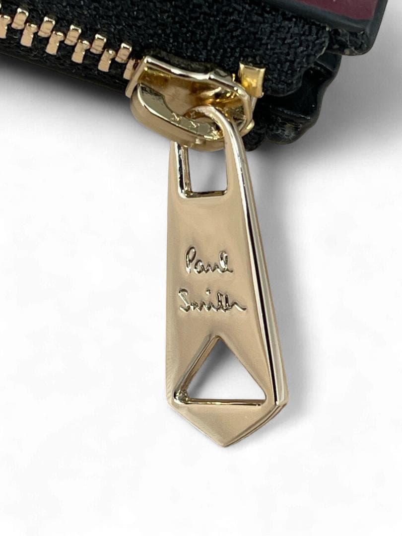 【新品】ポールスミス 財布 小銭入れ 男女共用 L字ファスナー 本革 ブラック