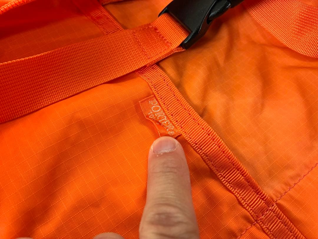 【廃盤/南京錠付】PORTER TRIP 大容量 ボストンバッグ オレンジ