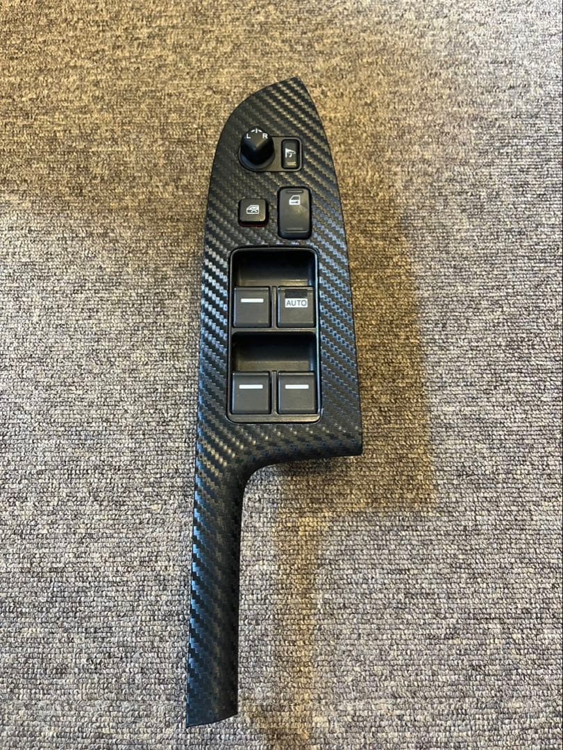 CL7 アコードEuro R カーボン調シート貼り付け パワーウィンドウスイッチ