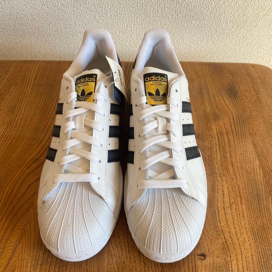 【新品】 adidas スーパースター スニーカー ホワイト 27.5