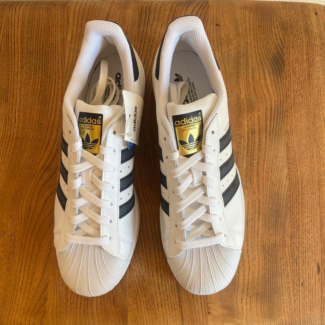 【新品】 adidas スーパースター スニーカー ホワイト 27.5