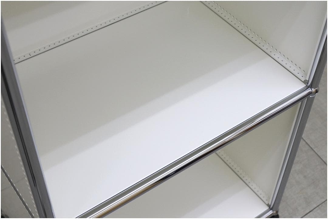 正規品 USM ハラーシステム キャビネット シェルフ 1列3段 ピュアホワイト