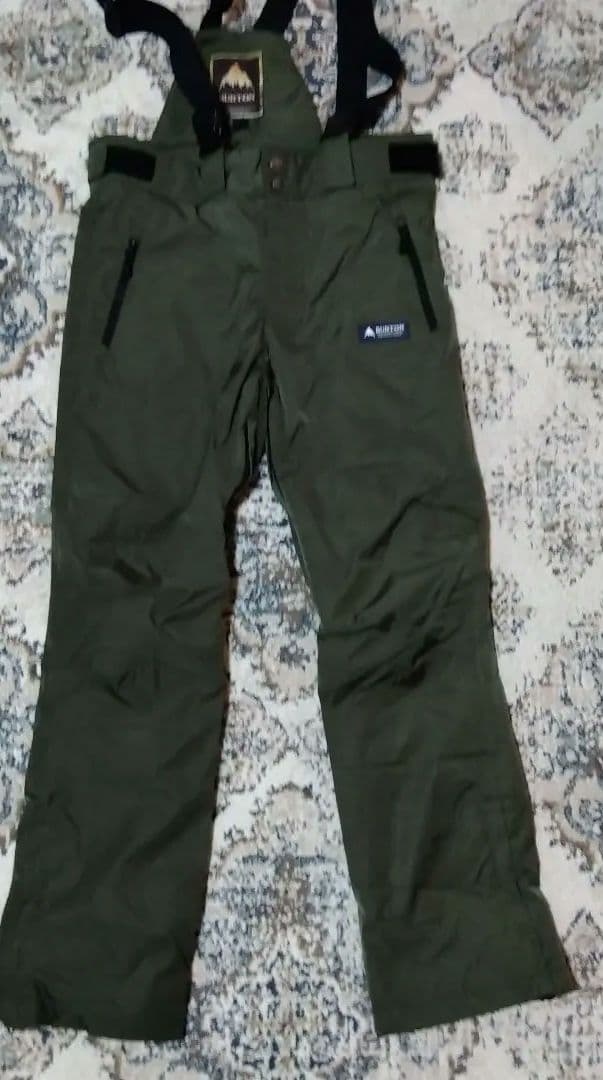 BURTON スノーウェア　オリーブグリーン　日本L-XL　ビブパンツ
