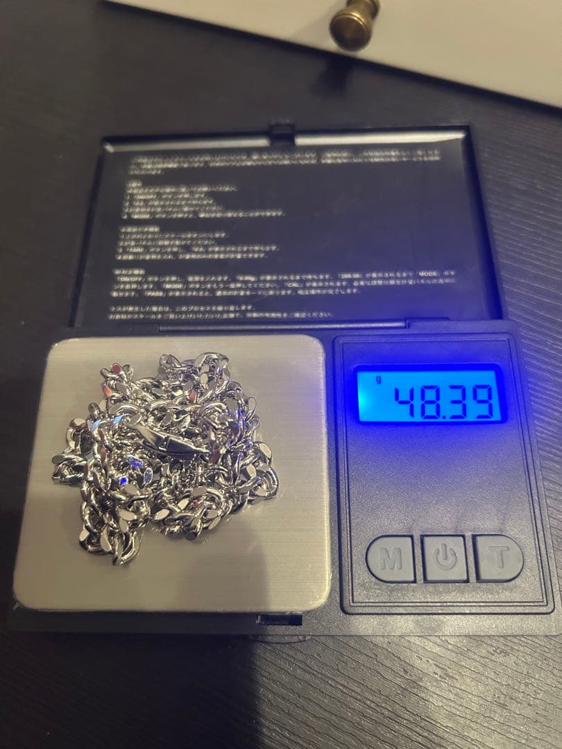 シルバー925 喜平チェーンネックレス 約50cm