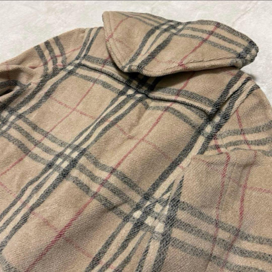 美品　バーバリーロンドン　ダッフルコート　霜降りノバチェック　L〜XL ベージュ