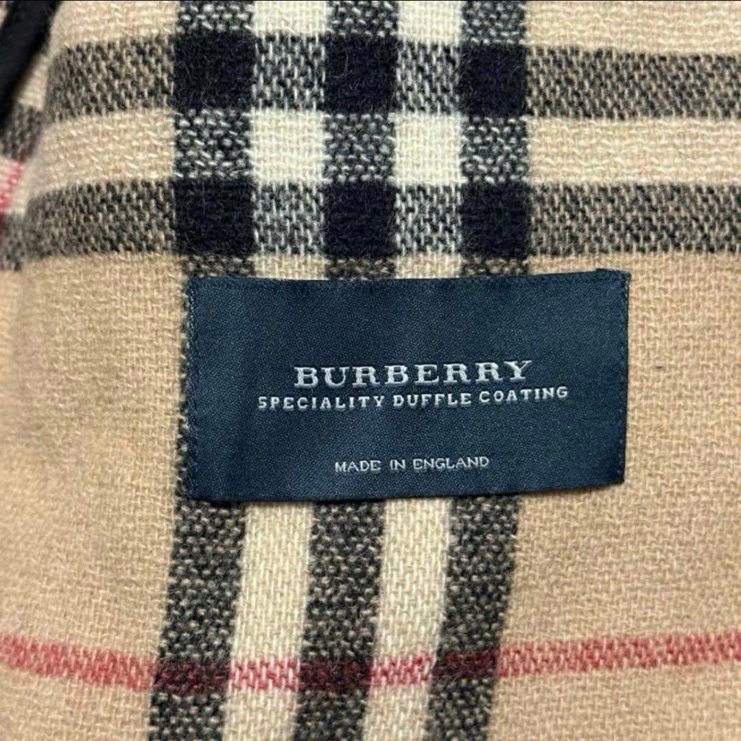 美品　バーバリーロンドン　ダッフルコート　霜降りノバチェック　L〜XL ベージュ