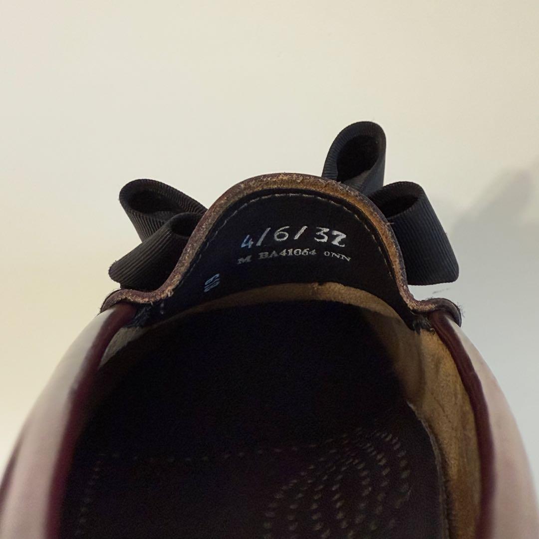 希少 G.H.BASS Weejunsリボン ローファー 24cm バーガンディ