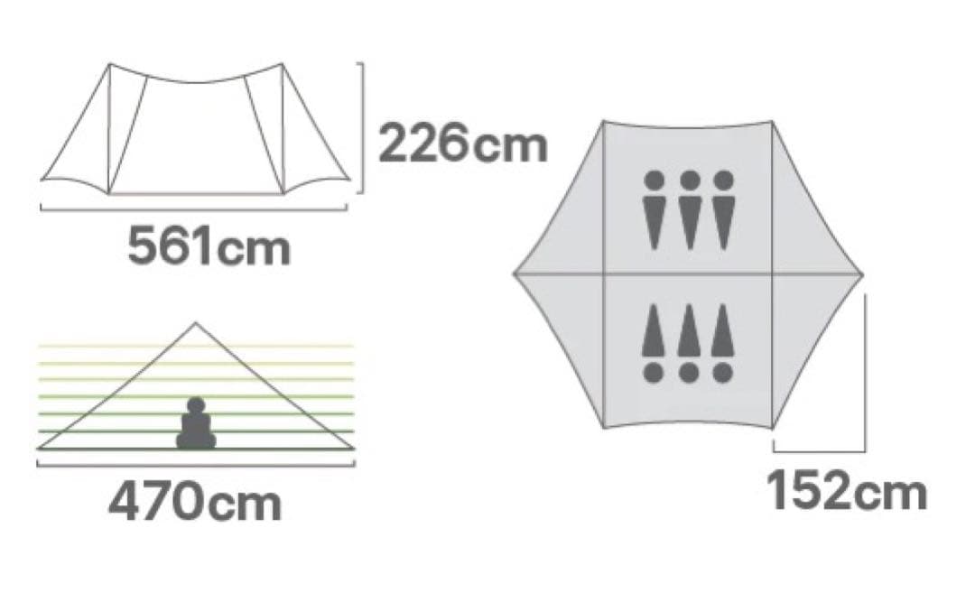新品 NEMO ニーモ ヘキサライトEVO 6P 2ポールシェルターポールセット