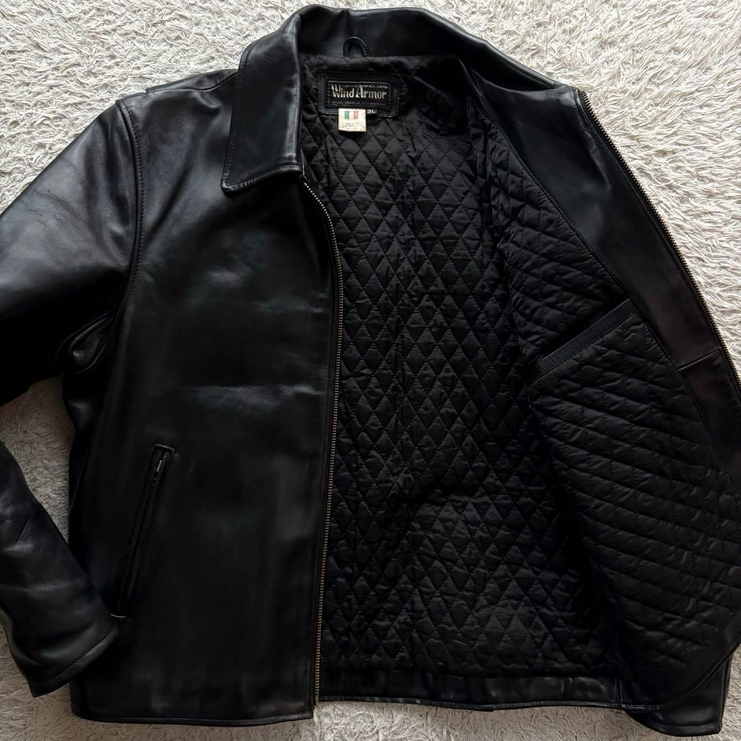 ★ホースハイド 3Ⅼ★ WIND ARMOR シングル ライダース 韓国 黒