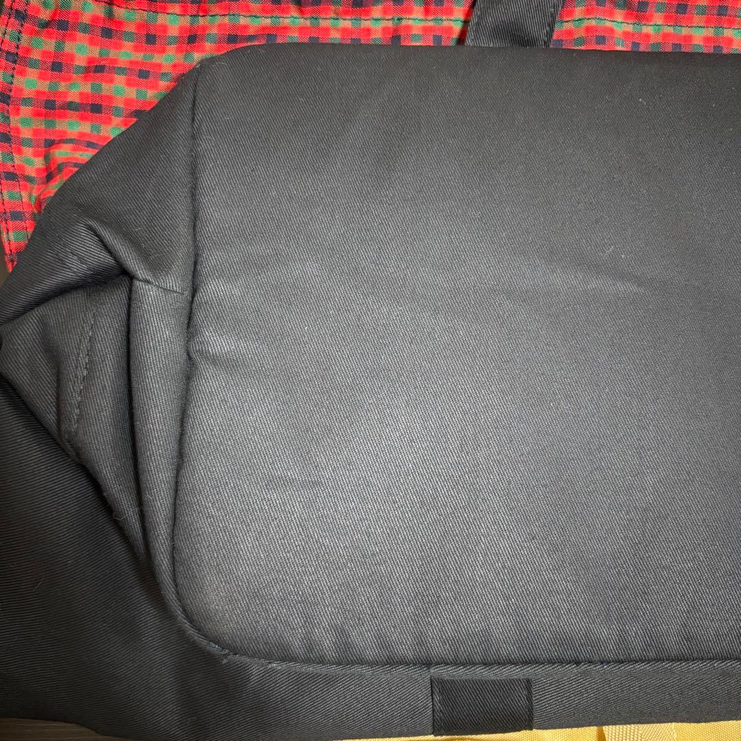 【美品】familiar マザーズバック ネイビー 赤チェック　インナーバック