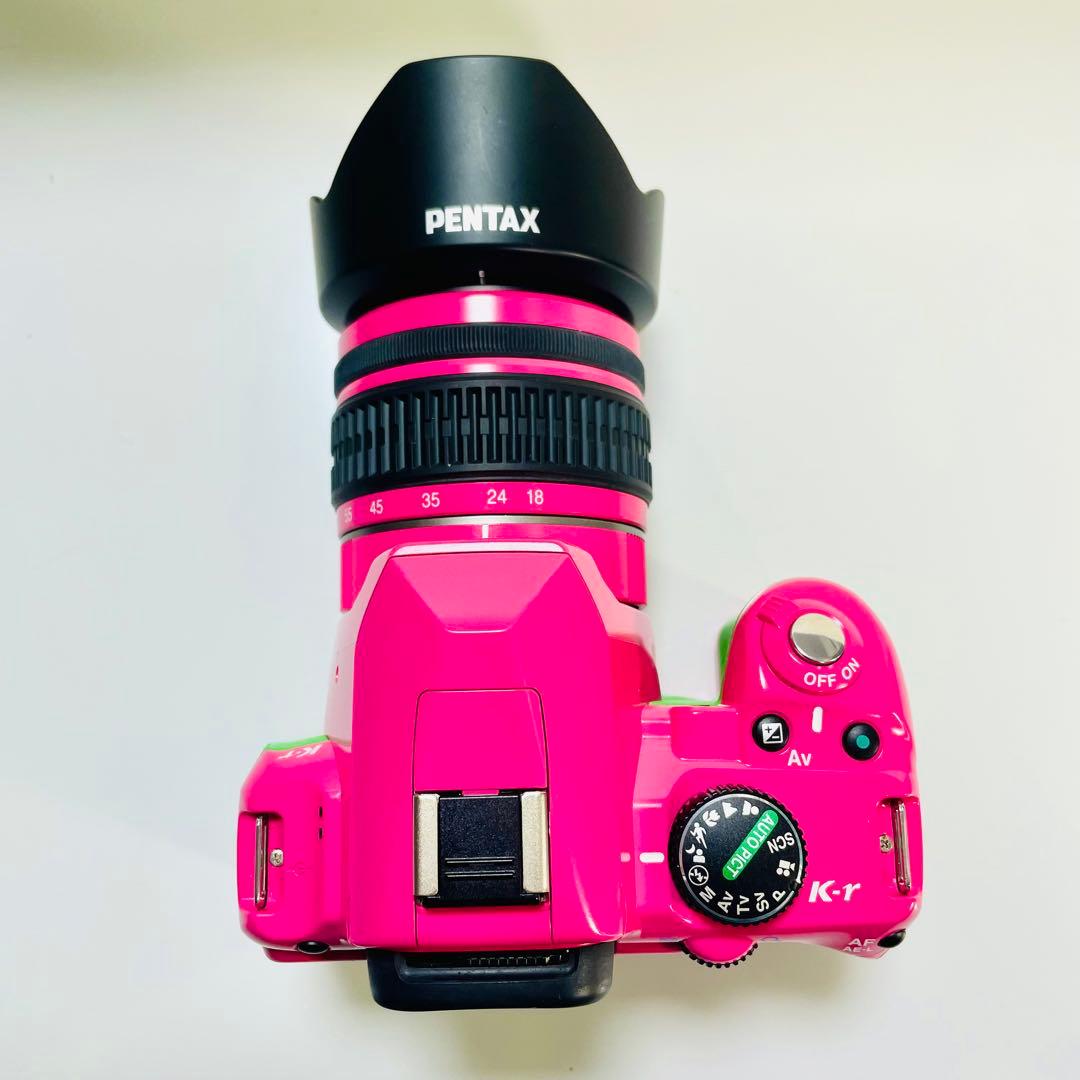 超美品　PENTAX K-r レンズキット　特注カラー　ピンク　グリーン