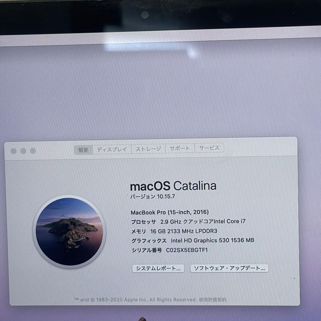 MacBook本体 #690 Macbook Pro 2016 15inch i7 16GB 1TB