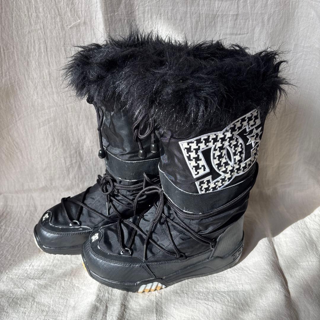 DC Shoesファー付 スノーブーツ Ｍ　ブラック Y2K