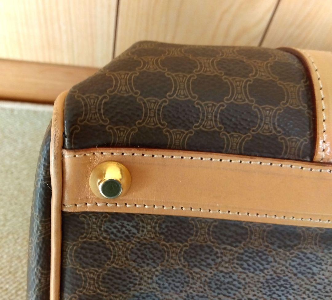 CELINE マカダム柄　ボストンバッグ　※比較的きれいなお品かと思います！