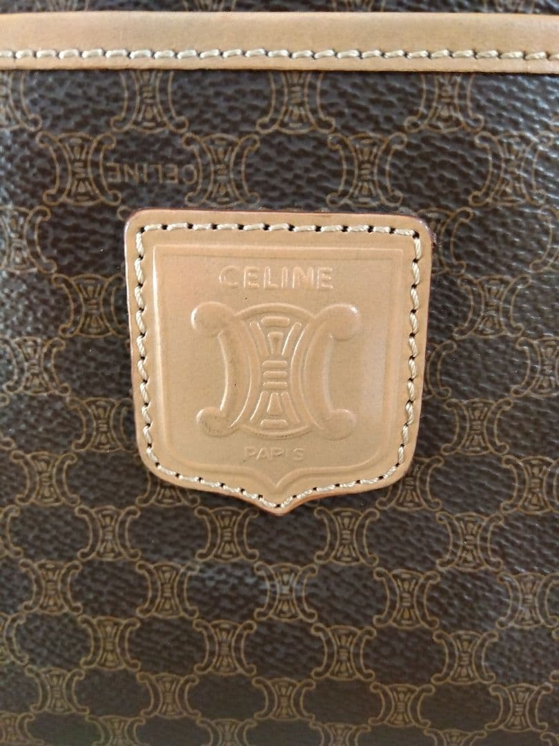 CELINE マカダム柄　ボストンバッグ　※比較的きれいなお品かと思います！