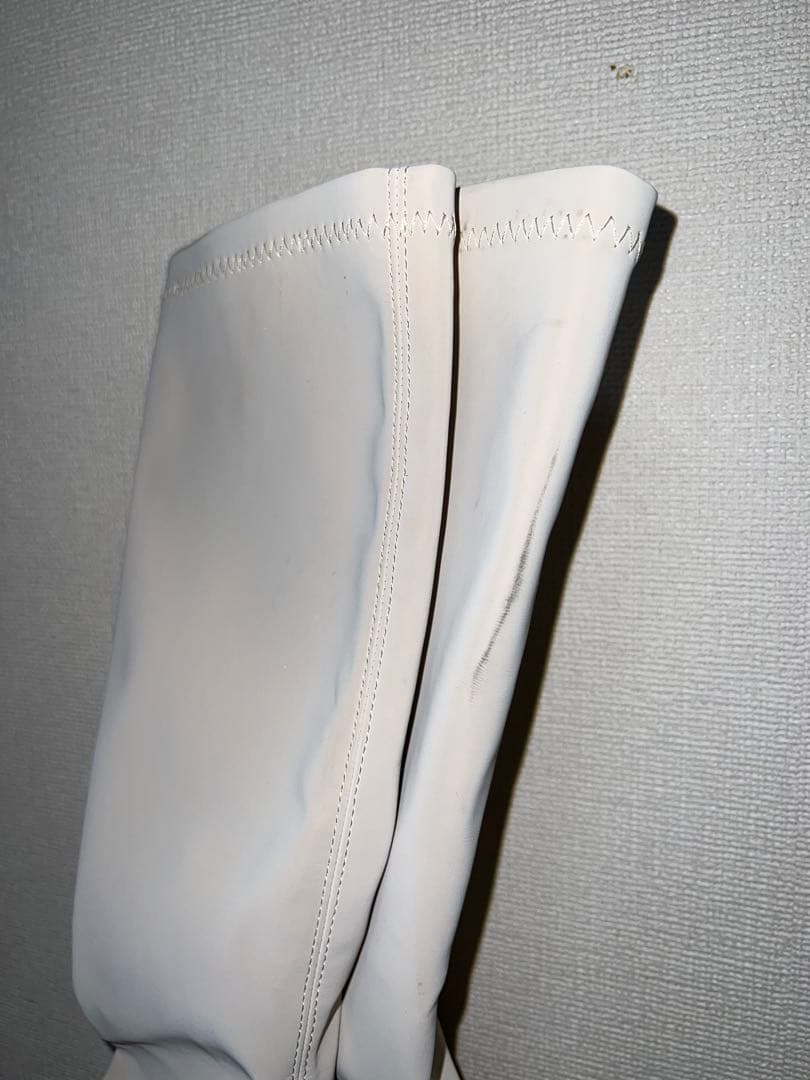 Darich ダーリッチ ウルトラストレッチレザーロングブーツ S アイボリー