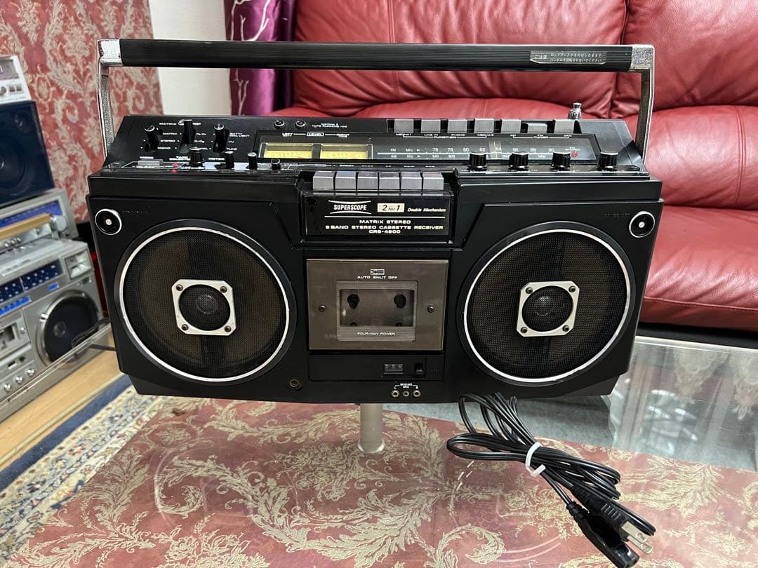 昭和レトロマランツ　ラジカセCRS-4800メンテナンス済み中古動作品美品