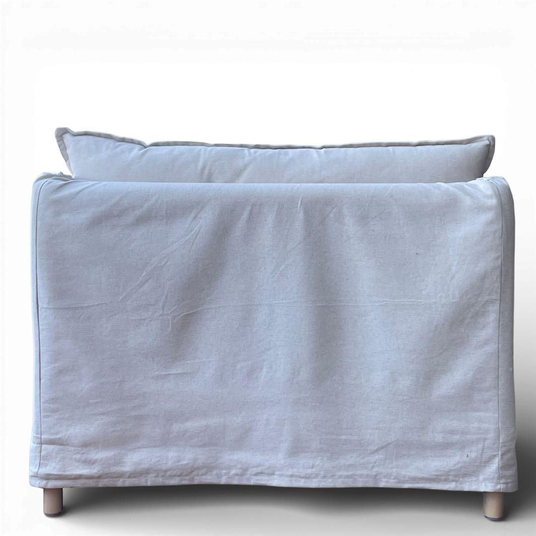 【廃盤品】 ikea イケア バックセーレン 1.5人掛 ナチュラル ホワイト