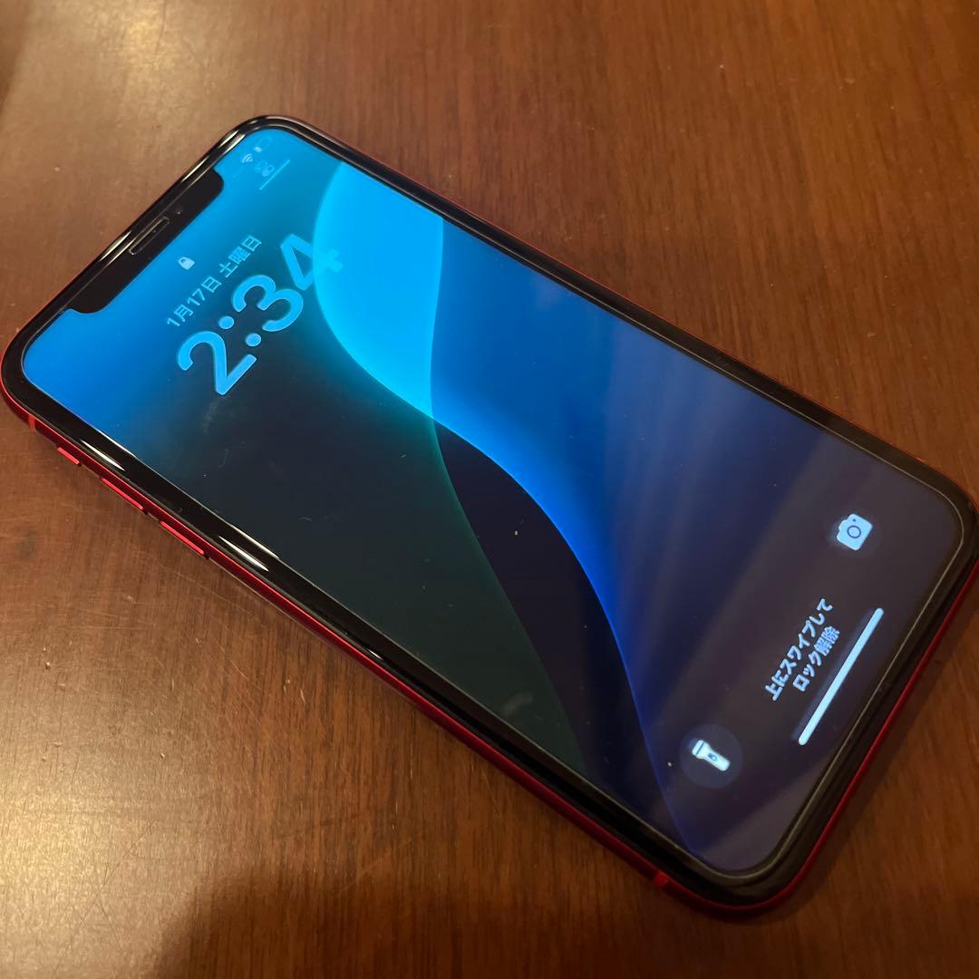 iPhoneXR レッド 128GB 本体SIMフリー　箱付