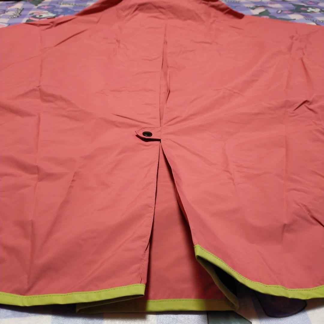 AIGLE エーグル レインポンチョ フード付 レインコート 雨具 ピンク系