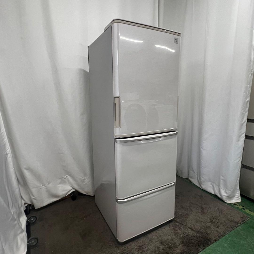 ★911　シャープ　冷蔵庫　大型　350L　両開き　どっちもドア　設置無料　安い