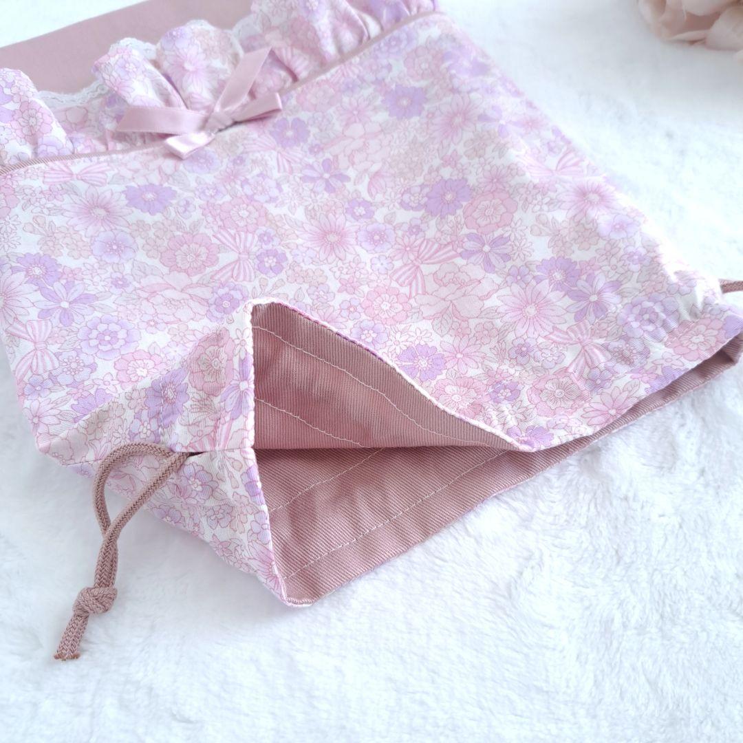 ナルみ ハンドメイド オーダー レッスンバッグ 上履き袋 給食袋