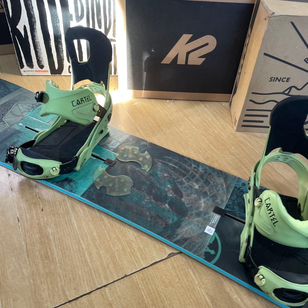 BURTON　バートン　スノーボード　CARTEL　カーテル　バインディング付