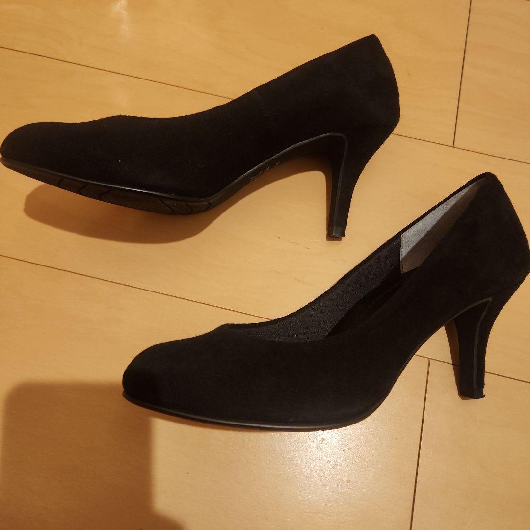 DIANA 黒 スエード ハイヒール　パンプス