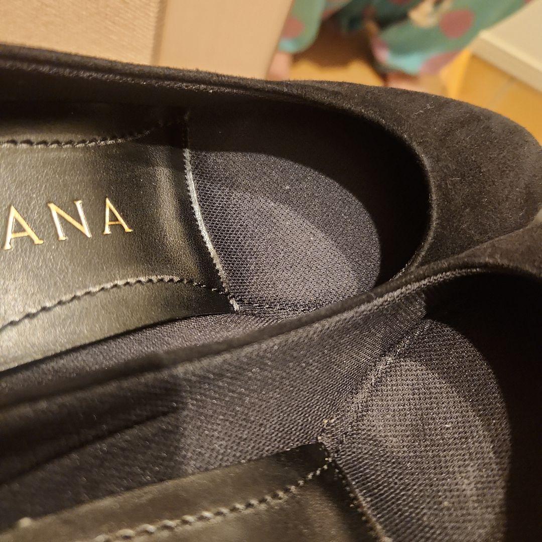 DIANA 黒 スエード ハイヒール　パンプス