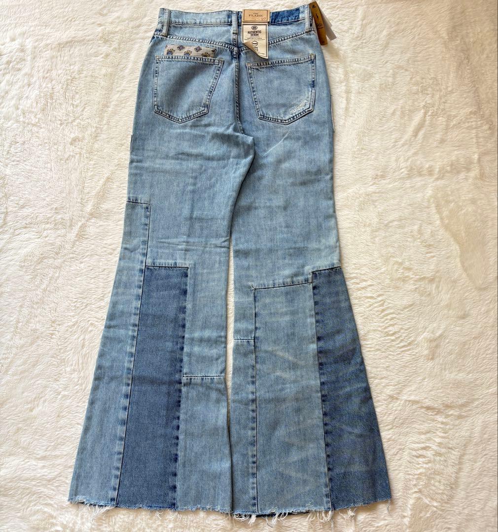 未使用タグ＊Polo Ralph Lauren　 パッチワークデニム