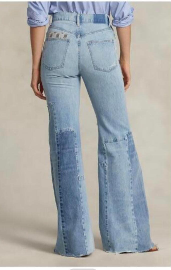 未使用タグ＊Polo Ralph Lauren　 パッチワークデニム